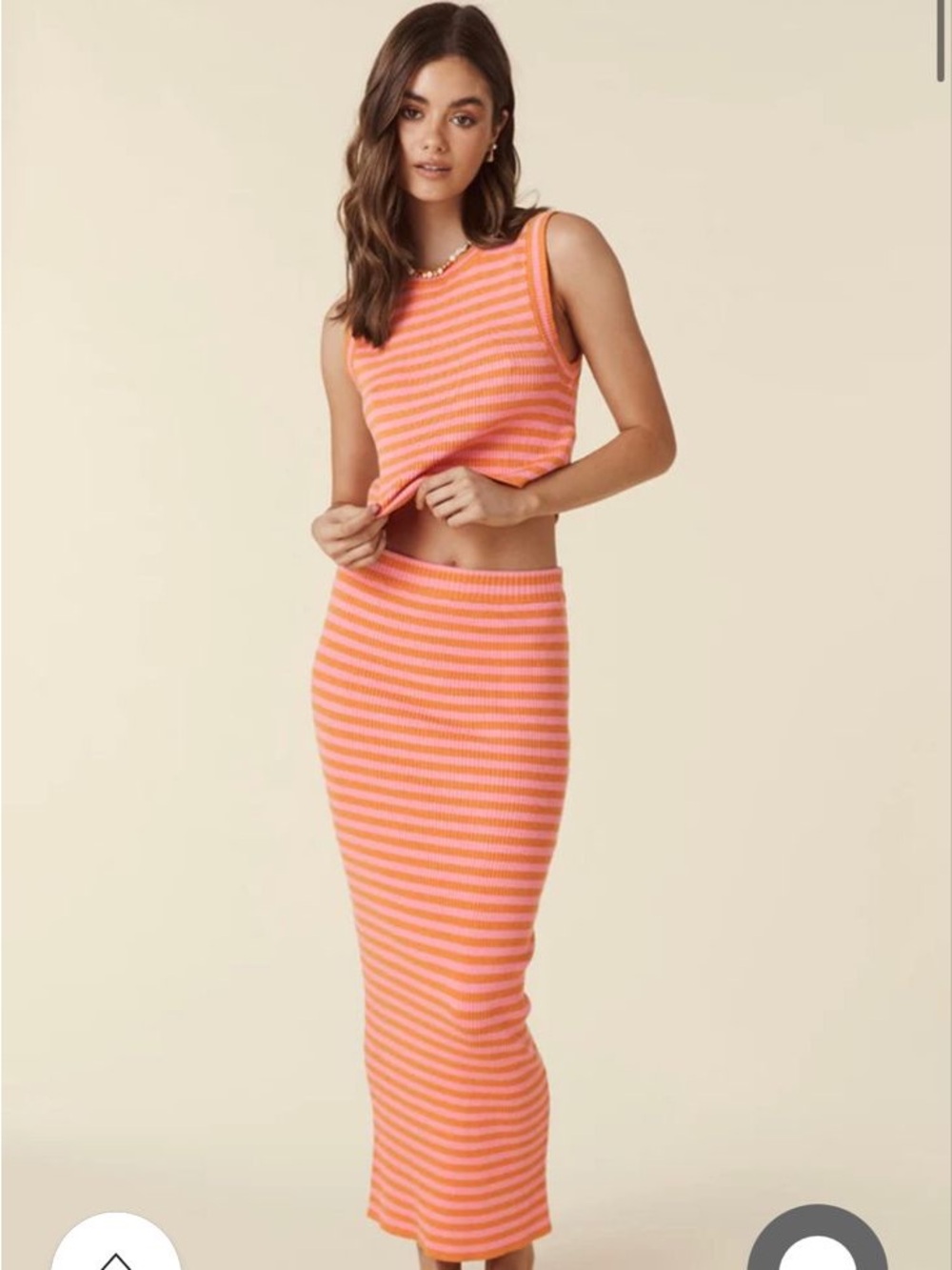 SPELL Calypso Knit Midi Skirt - M